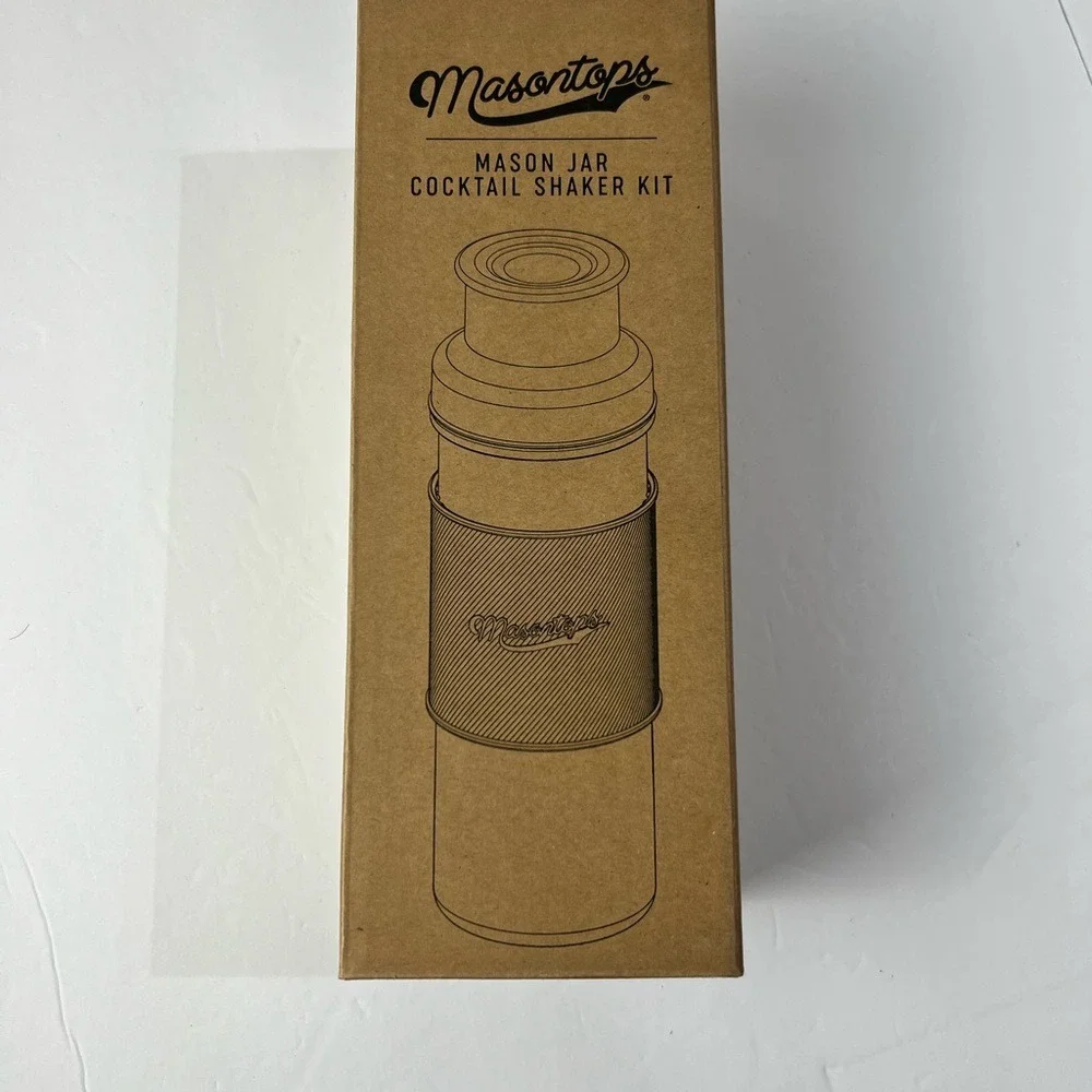 Brand New Masontops Mason Jar Cocktail Shaker‎ Kit